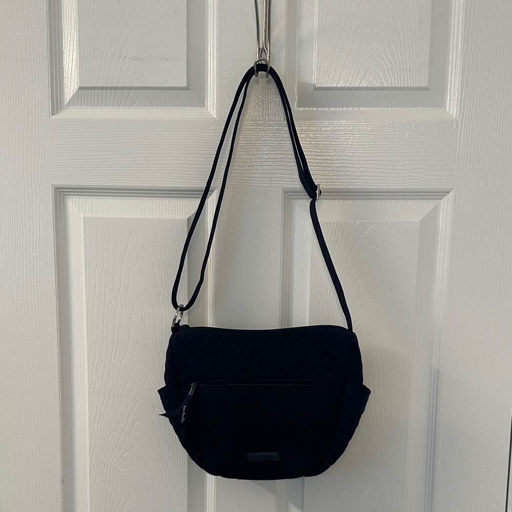 Vera Bradley Quilted Crossbody Shoulder Bag - Navy Blue